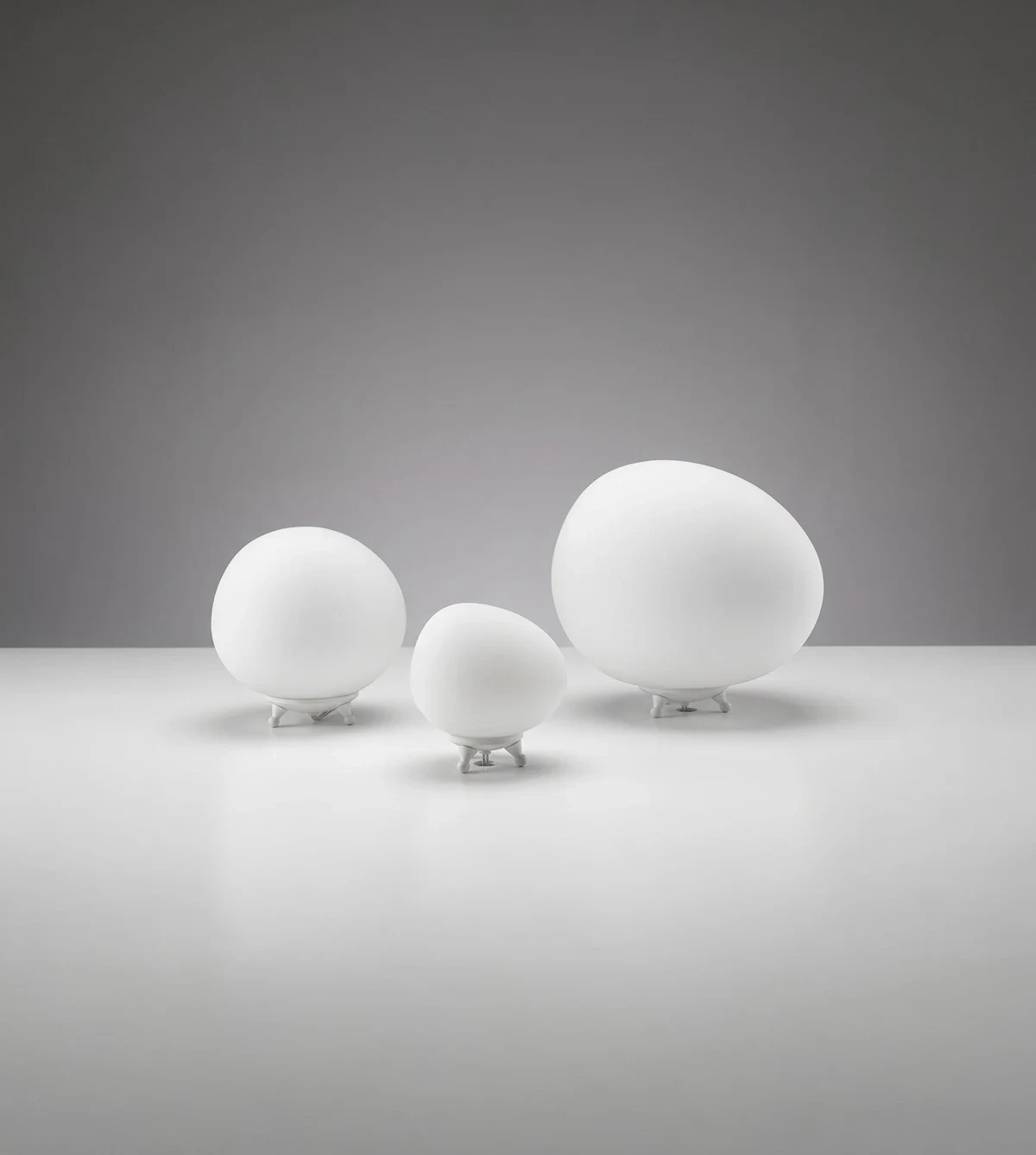 5lamp Kirpi 3'lü Opal Cam Masa Ve Yer Aydınlatma Seti