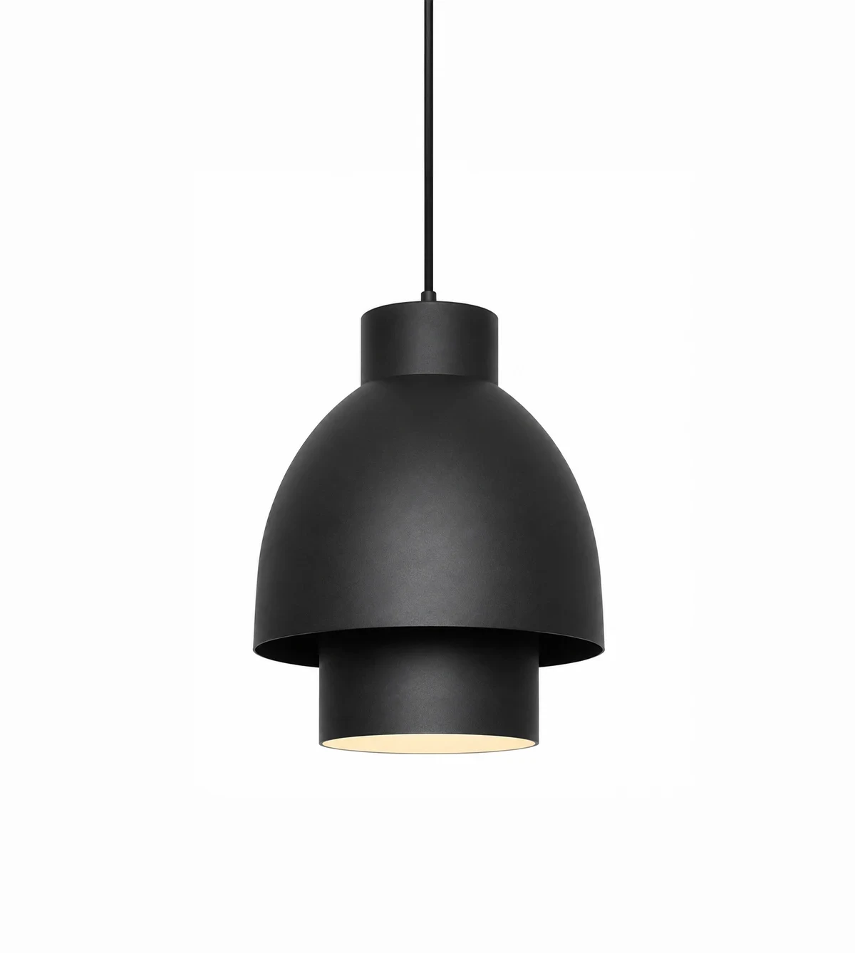 5lamp Duo Beam Antrasit Gri Çift Gölgeli Metal Sarkıt Avize