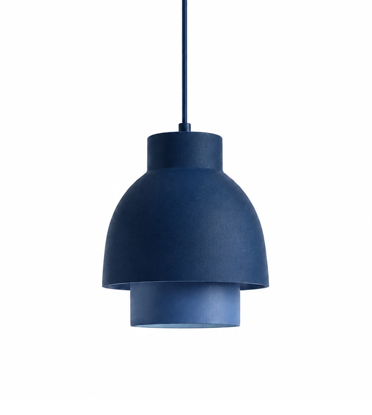 5lamp Duo Beam Mavi Çift Gölgeli Metal Sarkıt Avize