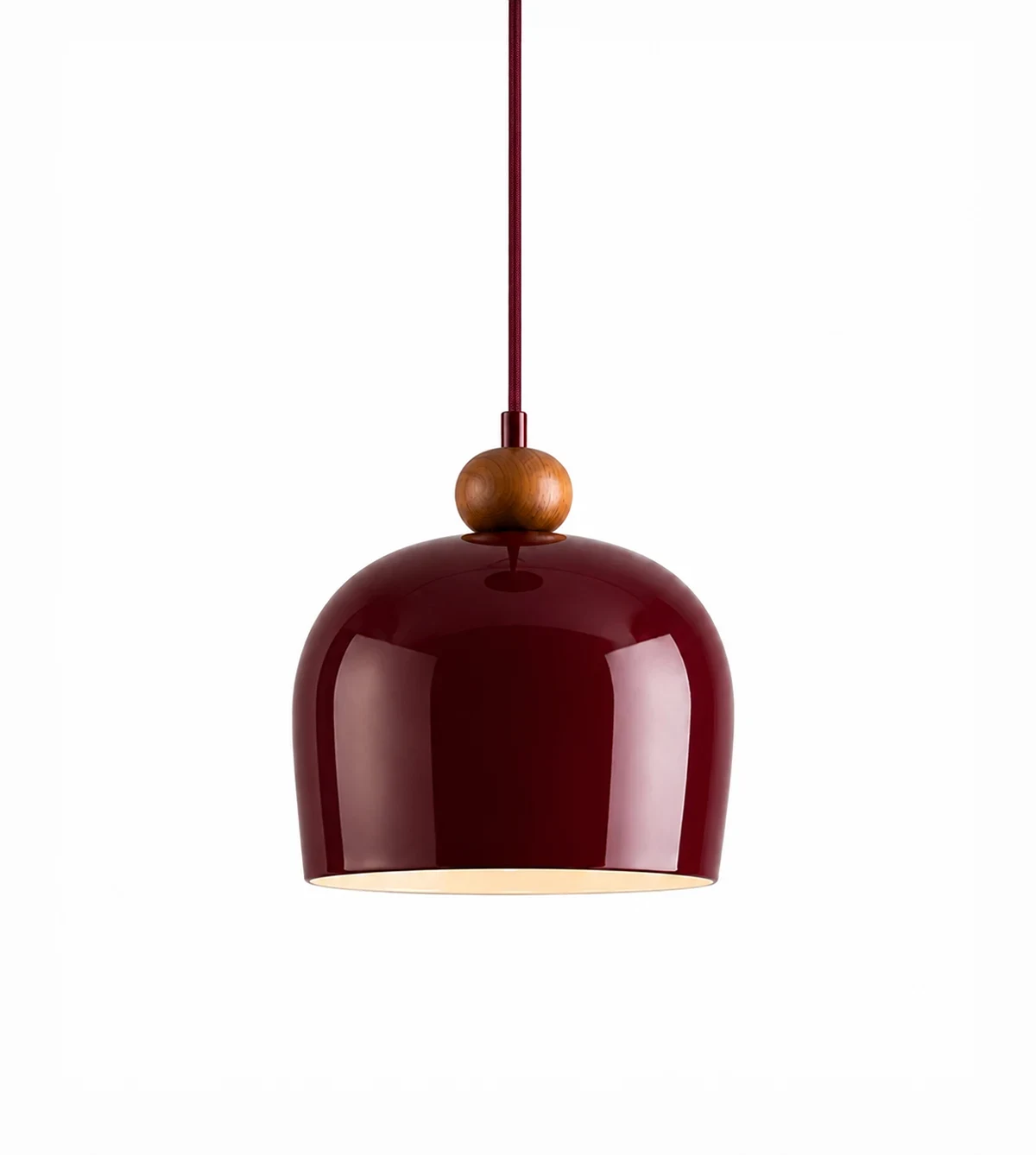 5lamp Sfora Bordo Metal Ahşap Detaylı E27 Sarkıt Avize