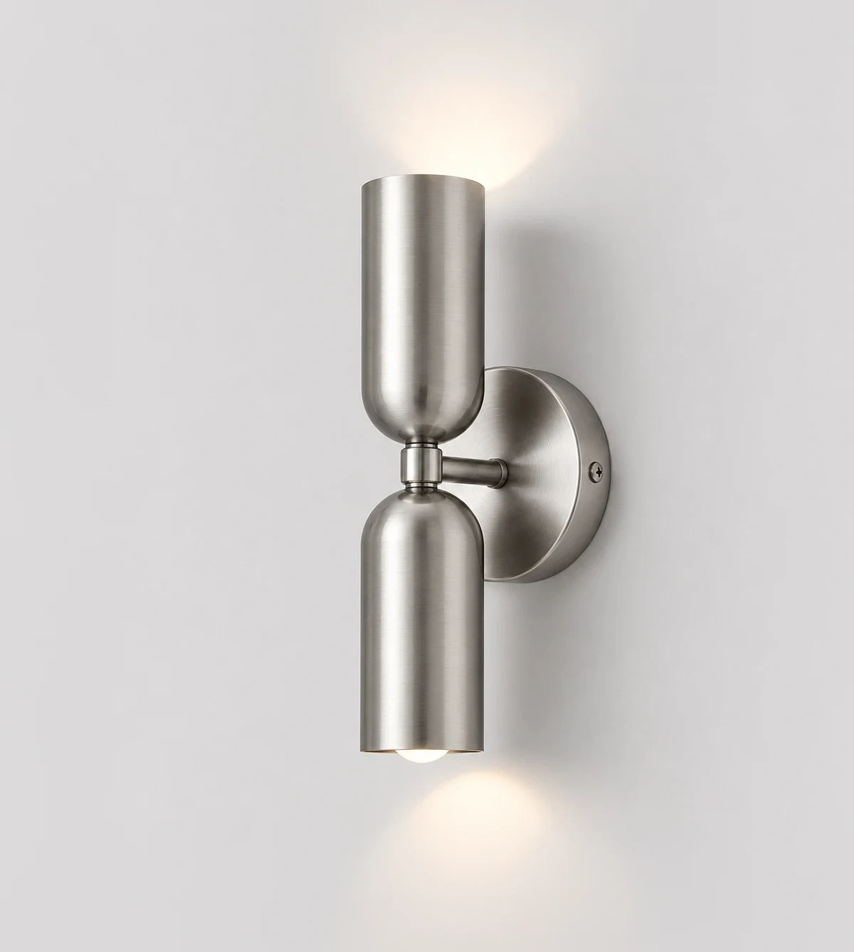 5lamp Capsule Nikel Metal E27 Çift Yönlü Duvar Apliği