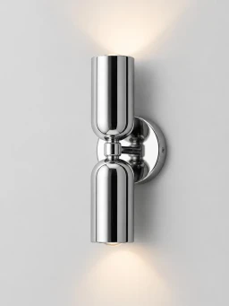 5lamp Capsule Krom Metal E27 Çift Yönlü Duvar Apliği