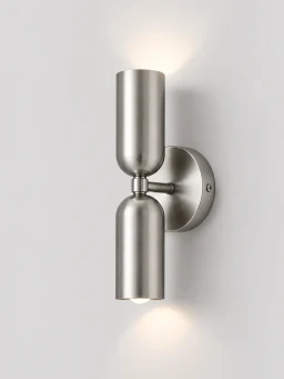 5lamp Capsule Nikel Metal E27 Çift Yönlü Duvar Apliği