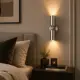 Yatak başı yanında kullanılan 5lamp Capsule Nikel metal duvar apliği
