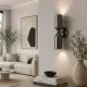 5lamp Capsule Platin aplik, konsol üzerinde dekoratif duvar aydınlatması olarak