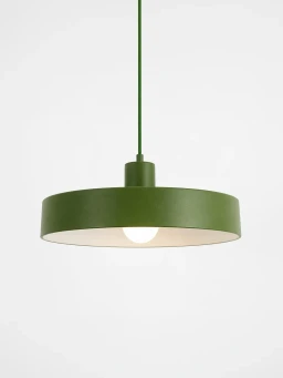 5lamp Solis Yeşil Metal E27 Sarkıt Avize