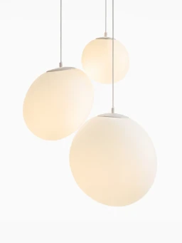 5lamp Kirpi Beyaz Opal Cam 3'lü G9 Sarkıt Avize