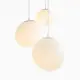 5lamp Kirpi Beyaz Opal Cam 3'lü G9 Sarkıt Avize