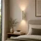 5lamp Capsule Krem aplik, yatak başı yanında yumuşak çift yönlü duvar aydınlatması olarak