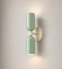 5lamp Capsule Mint Yeşil Krem Metal E27 Çift Yönlü Duvar Apliği