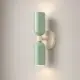 5lamp Capsule Yeşil Krem çift yönlü metal duvar apliği, yeşil gövde ve krem rozetle sıcak ışık yayılımıyla