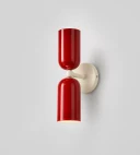 5lamp Capsule Kırmızı Krem Metal E27 Çift Yönlü Duvar Apliği