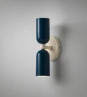 5lamp Capsule Mavi Krem Metal E27 Çift Yönlü Duvar Apliği