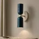 5lamp Capsule Mavi Krem aplik, doğal taş yüzey yanında dekoratif duvar aydınlatması olarak