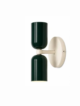 5lamp Capsule Koyu Yeşil Krem Metal E27 Çift Yönlü Duvar Apliği