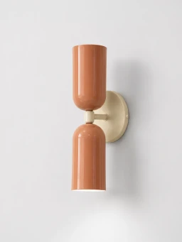 5lamp Capsule Somon Krem Metal E27 Çift Yönlü Duvar Apliği