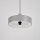 5lamp Solis Gri sarkıt avizenin açık renk iç yüzeyi ve E27 duy bağlantı detayı