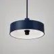 5lamp Solis Mavi sarkıt avizenin açık renk iç yüzeyi ve E27 duy bağlantı detayı