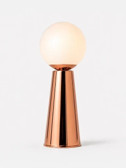 5lamp Lumia Bakır Metal Opal Cam G9 Masa Lambası