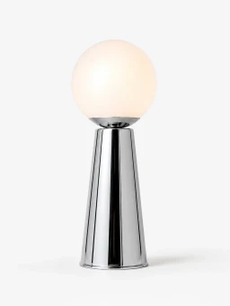5lamp Lumia Krom Metal Opal Cam G9 Masa Lambası