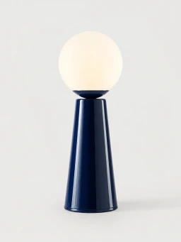 5lamp Lumia Mavi Metal Opal Cam G9 Masa Lambası