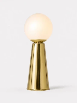 5lamp Lumia Pirinç Metal Opal Cam G9 Masa Lambası