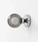 5lamp Sakız Füme Cam Krom Metal G9 Duvar Apliği