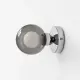 5lamp Sakız Füme cam küreli ve krom metal gövdeli G9 duvar apliğinin beyaz duvarda ürün görünümü