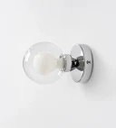 5lamp Sakız Natural Cam Krom Metal G9 Duvar Apliği