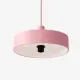 5lamp Solis Pembe metal sarkıt avizenin açık renk iç yüzeyi ve E27 duy bağlantısının alttan görünümü