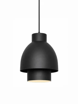 5lamp Duo Beam Antrasit Gri Çift Gölgeli Metal Sarkıt Avize