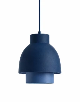 5lamp Duo Beam Mavi Çift Gölgeli Metal Sarkıt Avize