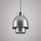 5lamp Duo Beam metalik gri çift gölgeli metal sarkıt aydınlatmanın önden ürün görünümü