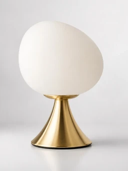 5lamp Egg Pirinç Metal Opal Cam E27 Masa Lambası