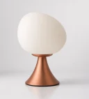 5lamp Egg Bakır Metal Opal Cam E27 Masa Lambası