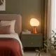 5lamp Egg bakır renk opal cam masa lambası yatak odasında komodin üzerinde sıcak ışık etkisi