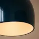 5lamp Sfora petrol mavisi kubbe sarkıt lambanın sıcak ışık veren alt yüzey detayı